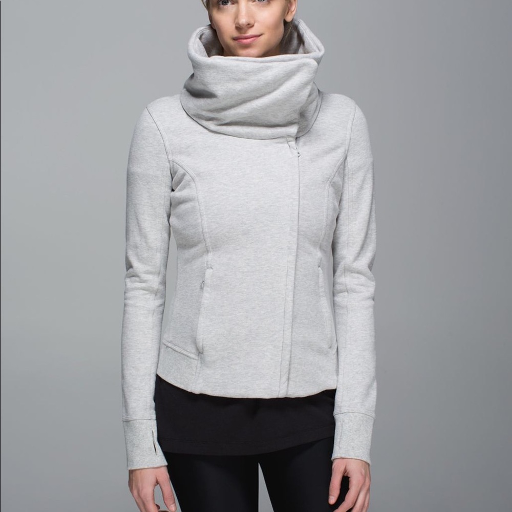 lululemon heather grey karmacollected jacket!